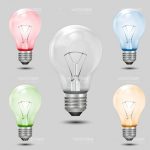 Multicolor Transparent Lightbulbs
